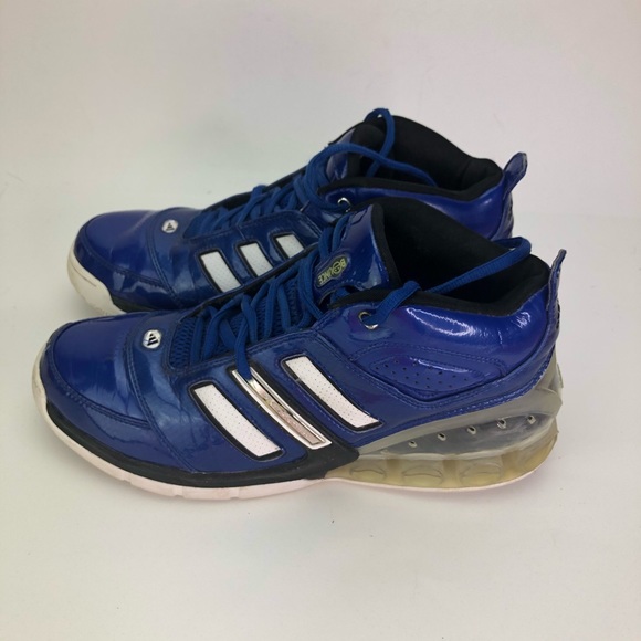 Adidas Mens Shoes Infantey Bounce Blue Basketball - Picture 3 of 9